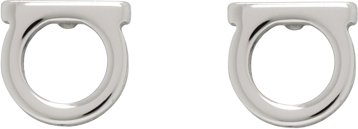 Обеци FERRAGAMO Ferragamo Gancini Earrings Металик | 696433, 0