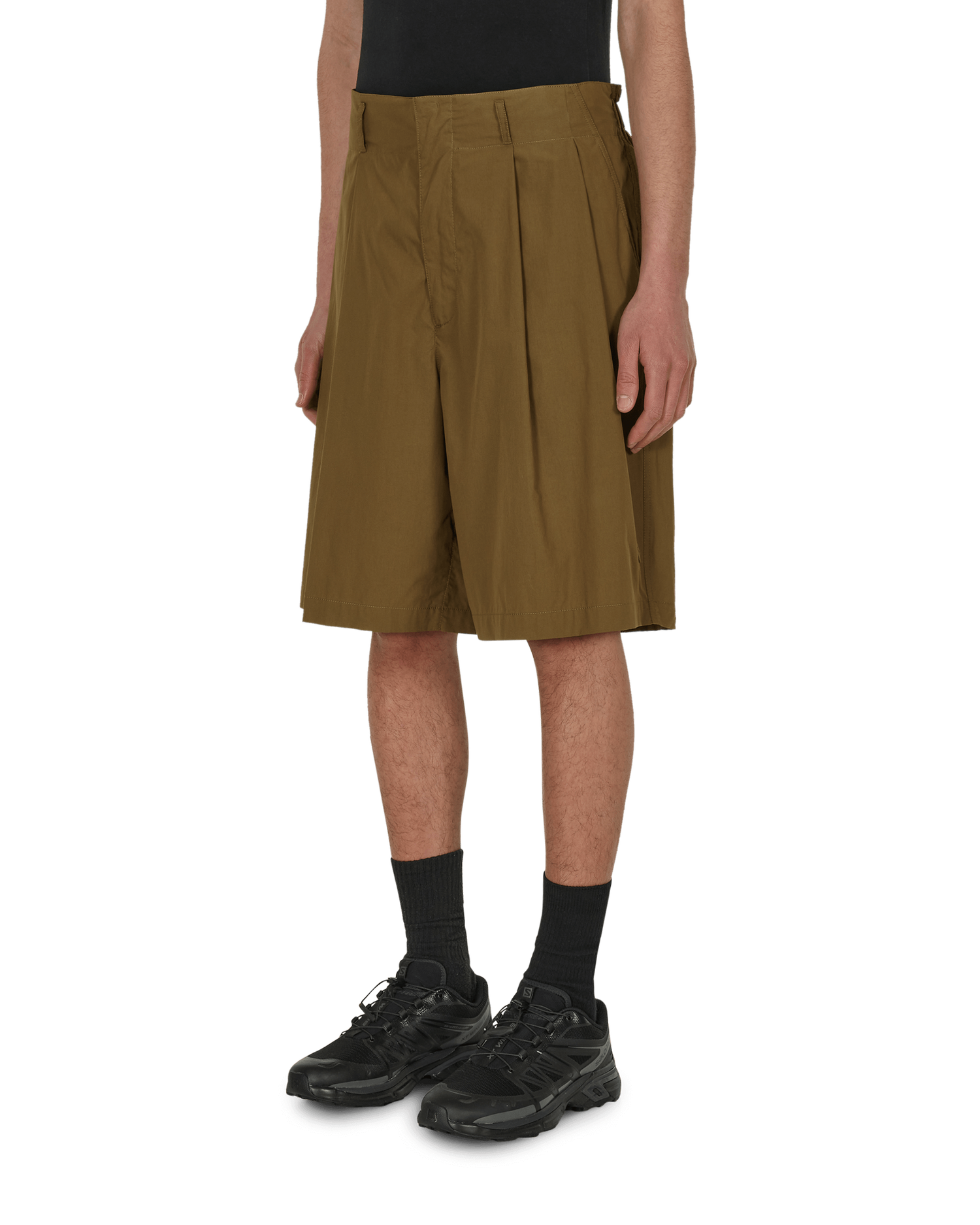 Къси панталони Moncler 1952 Cotton Poplin Shorts Зелено | H10922B00001 8A2, 1