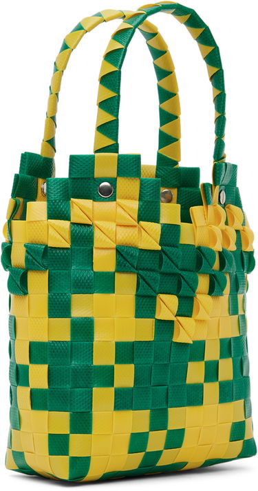 Голяма пазарска чанта Marni Woven Diamond Basket Tote Многоцветен | M00637-M00IW, 2