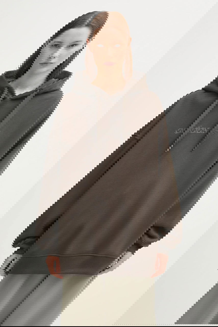 Суитчър adidas Originals Adidas Originals Ess Lin Hoodie Кафяво | JW1029, 0