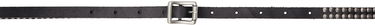 Колани R13 Studded 'R13' Skinny Belt Черно | R13WA058-A001, 0