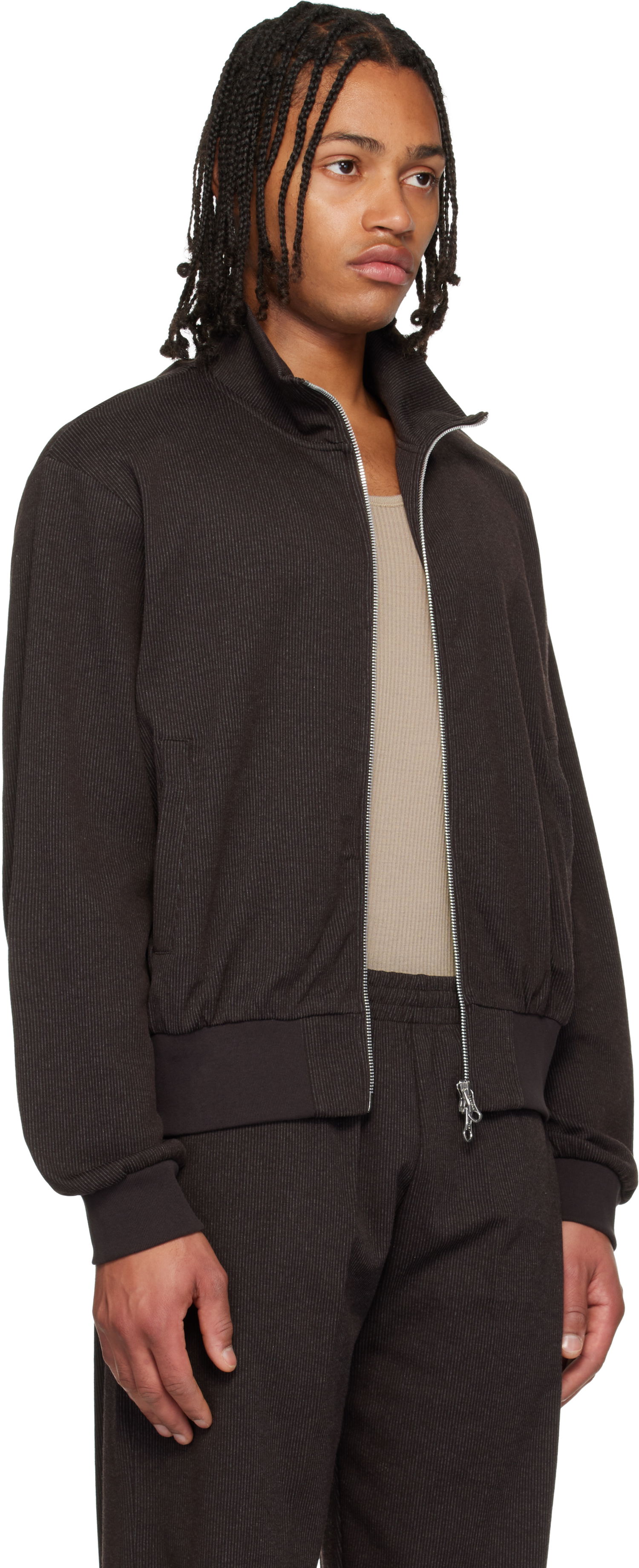 Яке бомбър OUR LEGACY Mob Ribbed Bomber Jacket Кафяво | M4256MT, 1