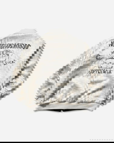 Яке бомбър Neighborhood Velvet Tokyo Japan Souvenir Jacket Черно | 252AQNH-JKM03 BLACK, 4