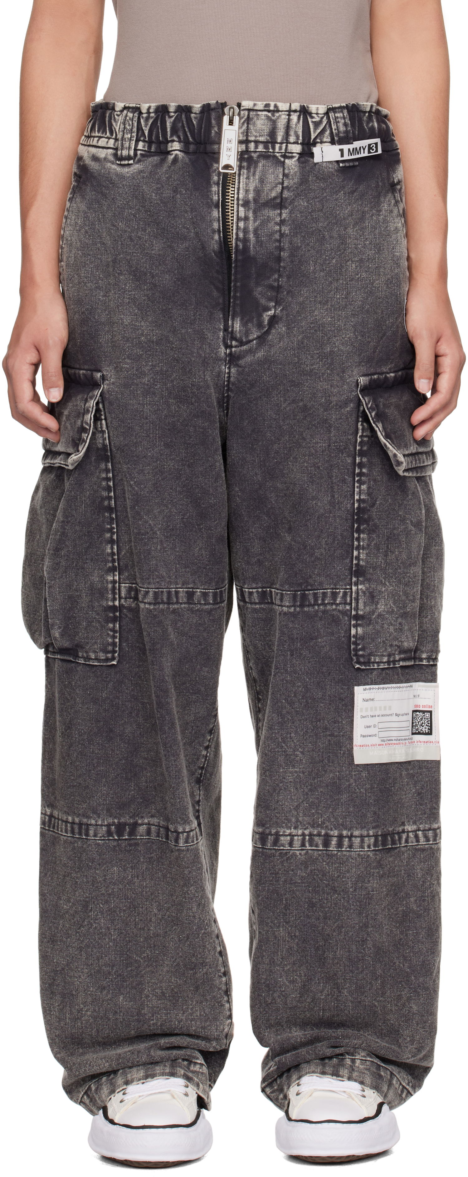 Карго панталони Maison MIHARA YASUHIRO Maison MIHARA YASUHIRO Military Cotton Cargo Pants Сиво | A13PT055, 0