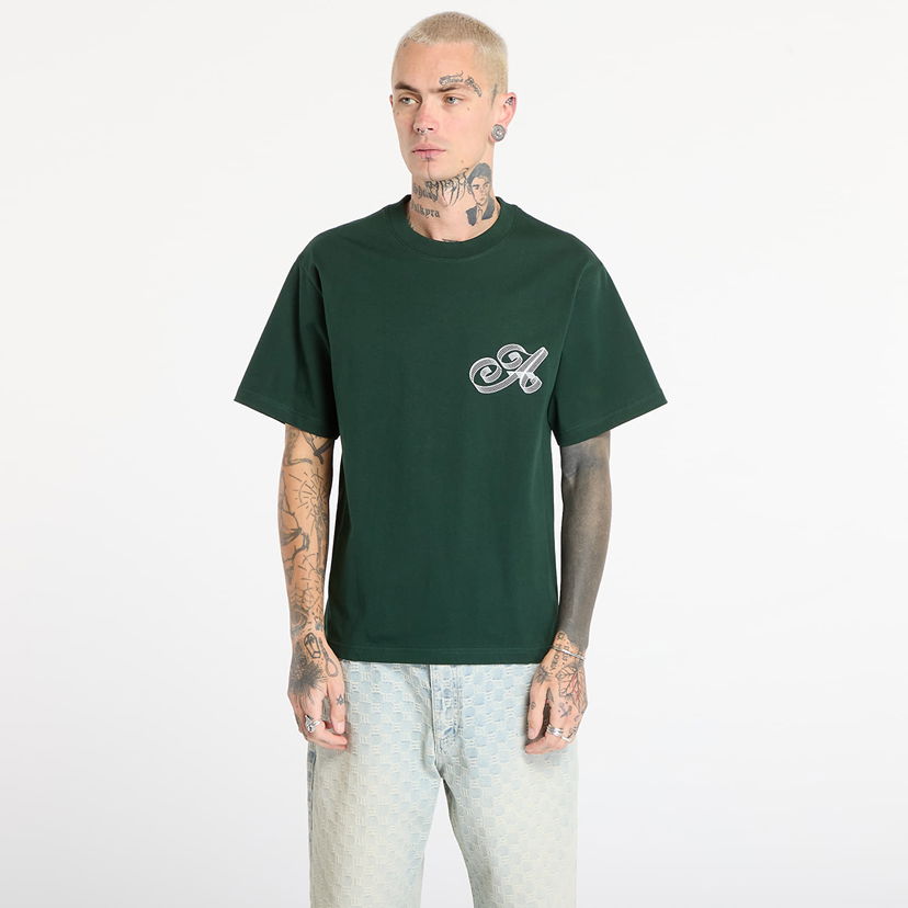 Тениска Awake NY Script Tee Зелено | AWK-FW25-TS002 -GRE