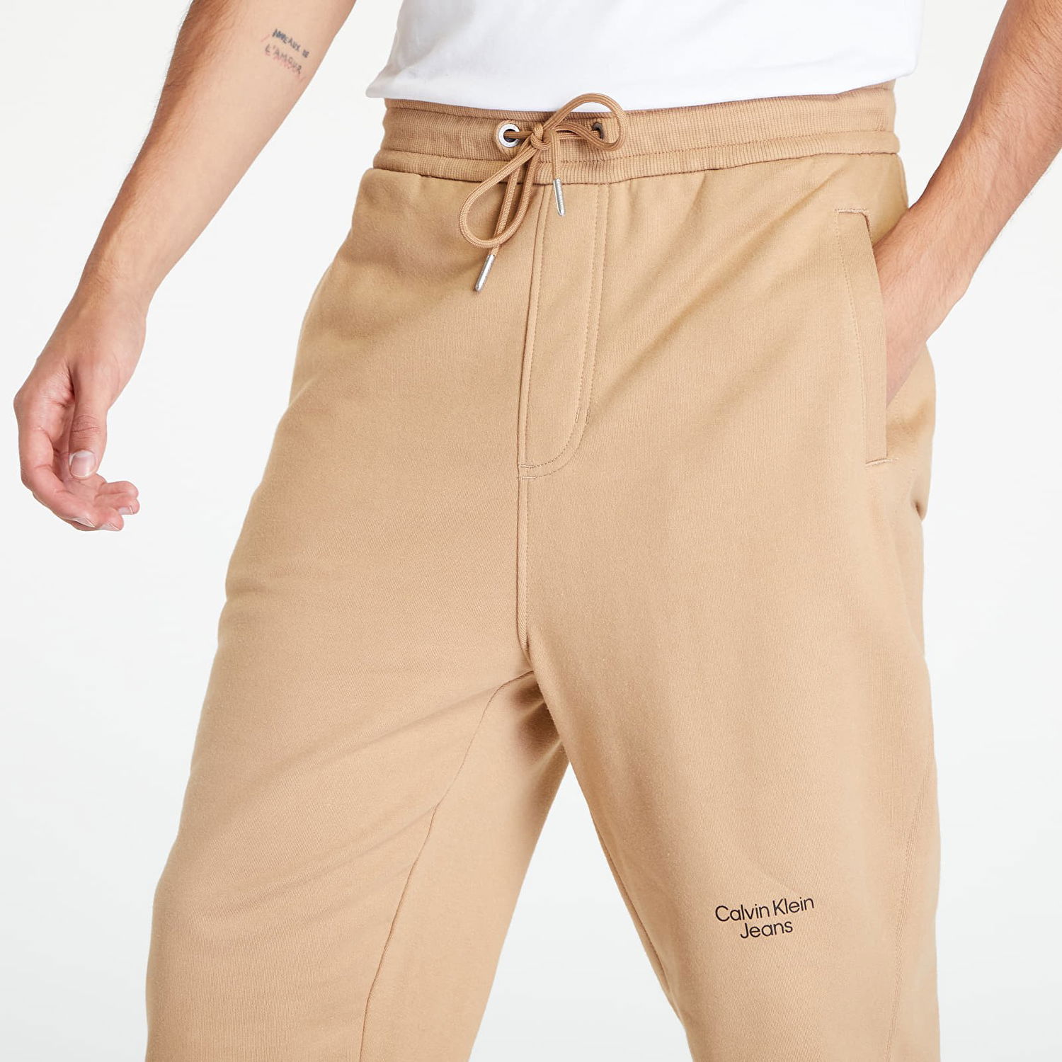 Спортни панталони CALVIN KLEIN Stacked Logo Hwk Pant Бежово | J30J320590 GV7, 1