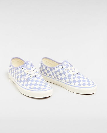 Кецове и обувки Vans Authentic Checkerboard Shoes (checkerboard Lilac) Unisex White, Size 2.5 Сиво | VN000BW5LLC, 1