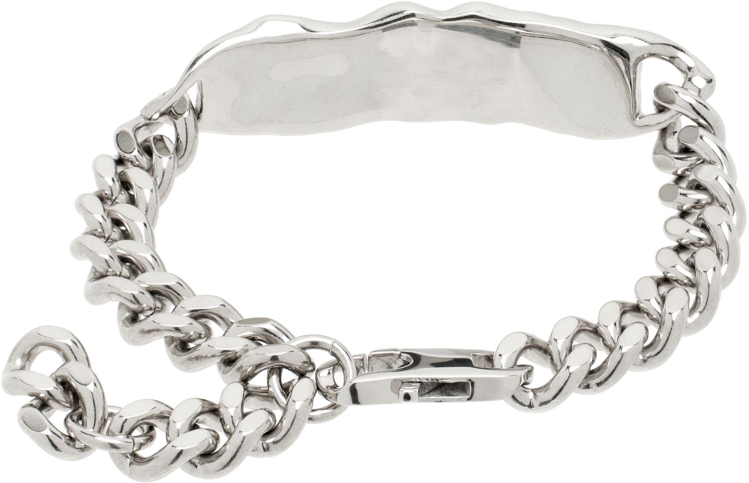 Гривна Palm Angels Melted Chain Bracelet With Logo Металик | PMOA055S25MAT0017279, 1