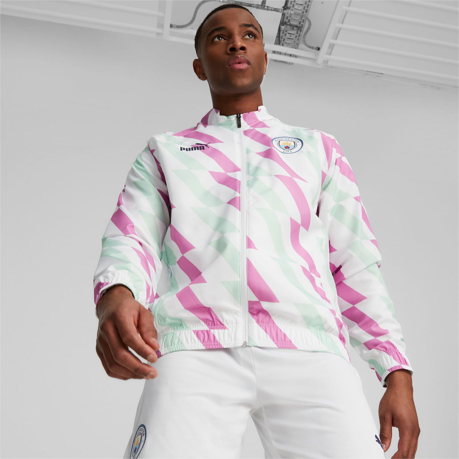 Яке Puma Manchester City Prematch Jacket Бяло | 769500_21, 0