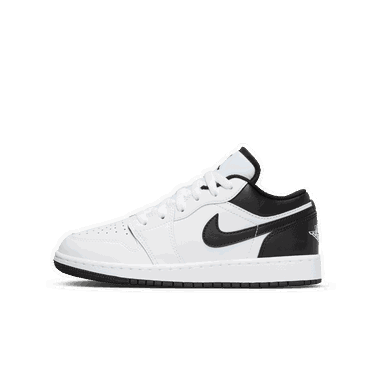 Кецове и обувки Jordan Air Jordan 1 Low "White Black" GS Бяло | 553560-132, 2