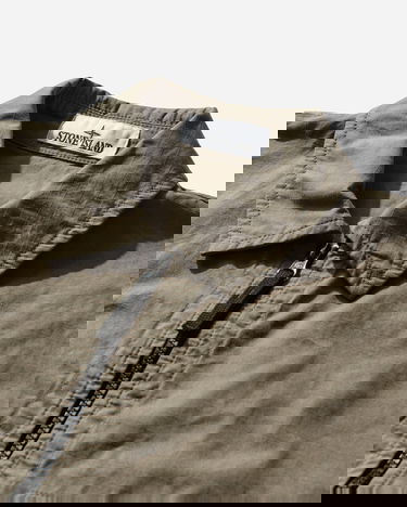 Риза Stone Island Mercerised Organic Cotton Ripstop Zip Overshirt Зелено | L1S151200005S0298 V005G, 3