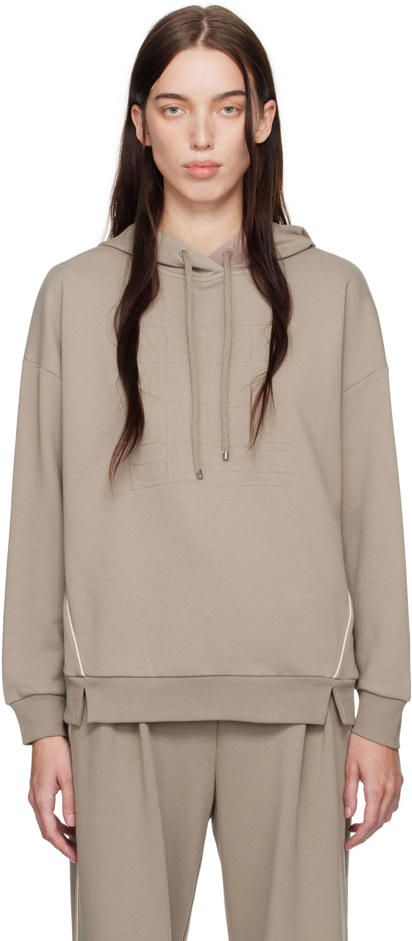 Суитчър Max Mara Max Mara Leisure Women's Hoodie Бежово | 2426926038600 MM13056