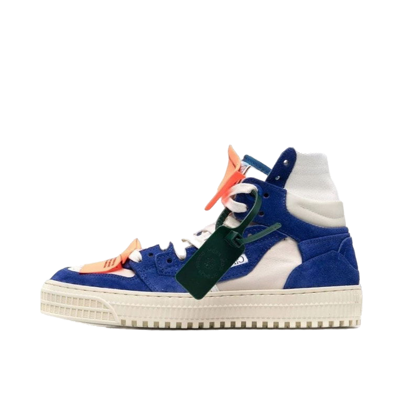 Кецове и обувки Off-White 3.0 Off Court High-Top White Blue Suede W Синьо | OWIA112S22LEA0020145