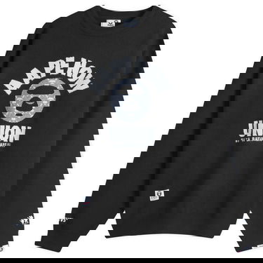 Пуловер AAPE by A Bathing Ape AAPE Union Monogram Knit Sweater Черно | AAPKNMB370XXNBKX, 0