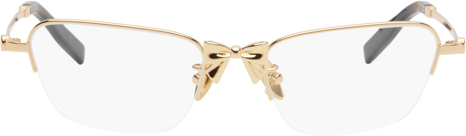 Слънчеви очила SHUSHU/TONG SHUSHU/TONG YVMIN Edition Metal Bowknot Glasses Металик | 25692GLD00NN, 0