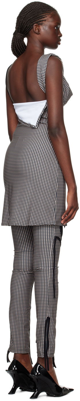 Pокля Ottolinger Ottolinger Plaid Mini Dress Черно | 501401, 2