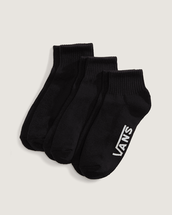 Чорапи Vans Classic Quarter Crew Socks (3 Pairs), Size S Черно | VN000QBXBLK, 0