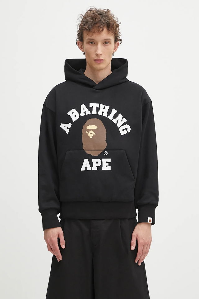 A Bathing Ape College Puffy Printed Hoodie