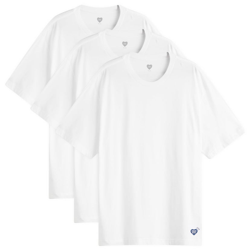 Тениска Human Made 3-Pack T-Shirt, Size Large, by Human Made Бяло | HM30CS037-WHT