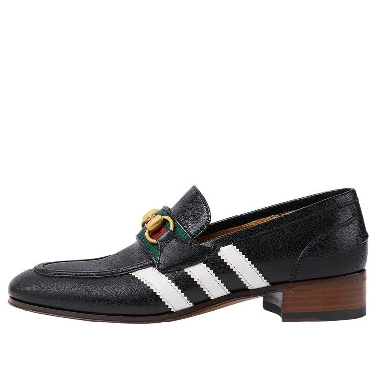 Кецове и обувки Gucci Adidas x  Leather Loafers Черно | 702284-1DOQ0-1061, 0