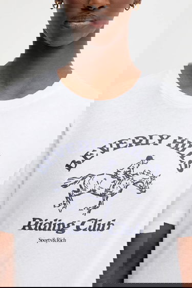 Тениска Sporty & Rich Sporty & Rich BH Riding Club Tee Бяло | TO089626255WH01, 3