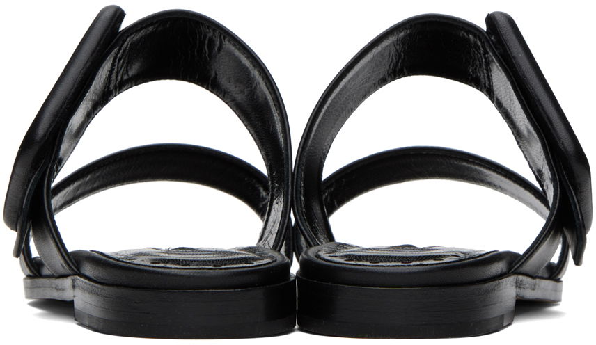 Аксесоари Manolo Blahnik Manolo Blahnik Tituba Leather Sandals Черно | 419-0691, 1