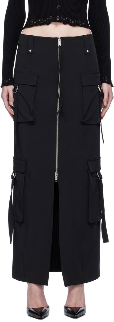 Пола Blumarine Blumarine Cargo Maxi Skirt Черно | A344G010A, 0