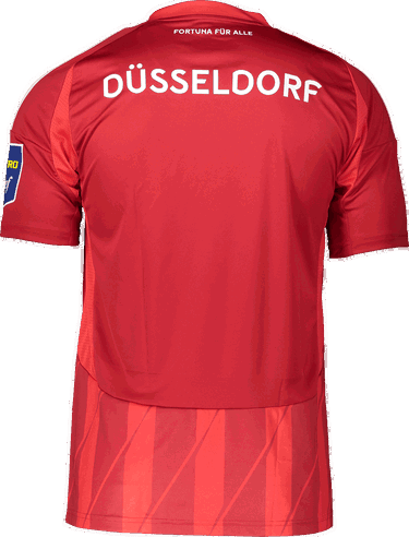 Фланелка adidas Originals Fortuna Düsseldorf Striped Jersey 2024/2025 Червено | 5f95ip2179, 1