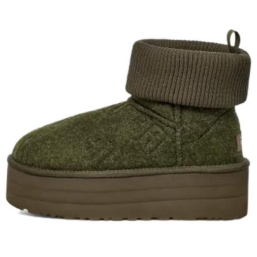 Кецове и обувки UGG Classic Mini Platform Boots Зелено | 1144047-FRSN, 0
