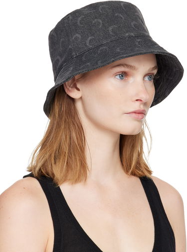 Шапка Marine Serre Marine Serre Moon Laser Denim Bucket Hat Черно | UHG030ACDEN0006, 1