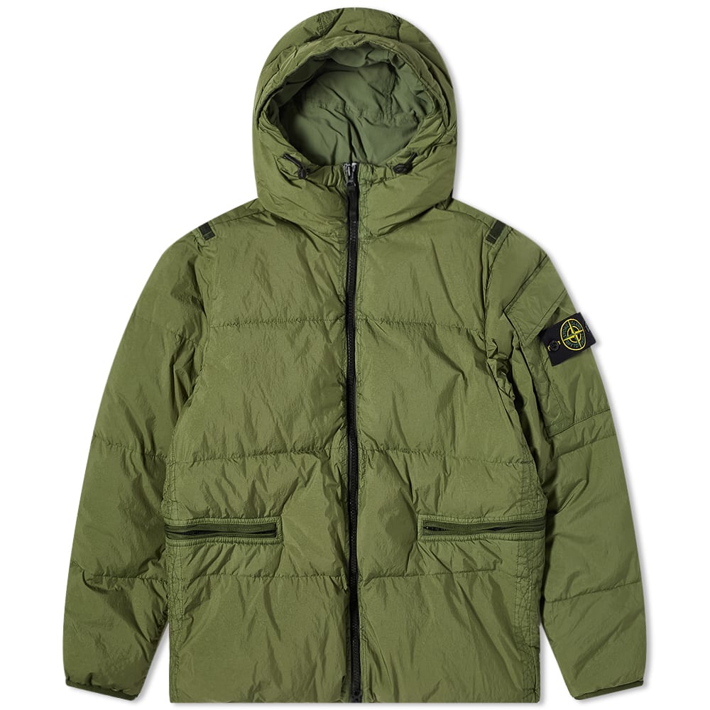 Яке Stone Island Crinkle Reps Down Jacket Зелено | 771540223-V0058, 0