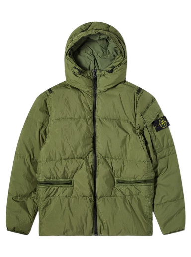 Яке Stone Island Crinkle Reps Down Jacket Зелено | 771540223-V0058