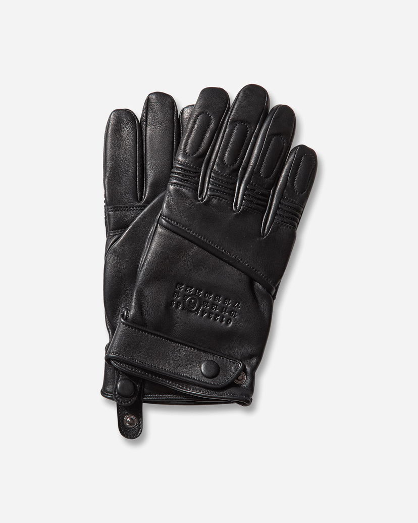 Ръкавици Maison Margiela Agnelle Leather Gloves Черно | SH2TS0003 900