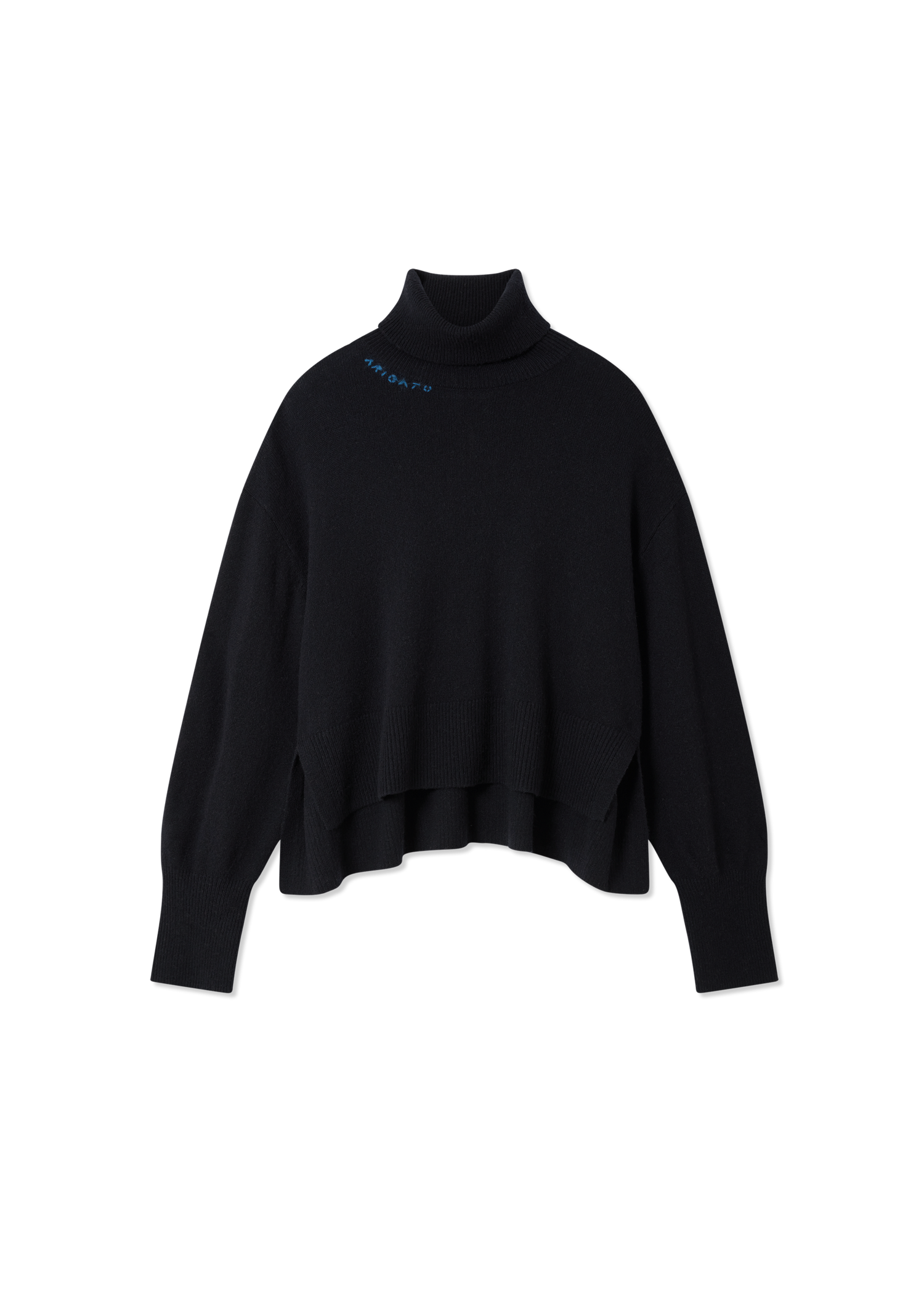 Пуловер AXEL ARIGATO Maeve Turtleneck Boxy Fit Cropped Sweater Черно | A3324001, 1