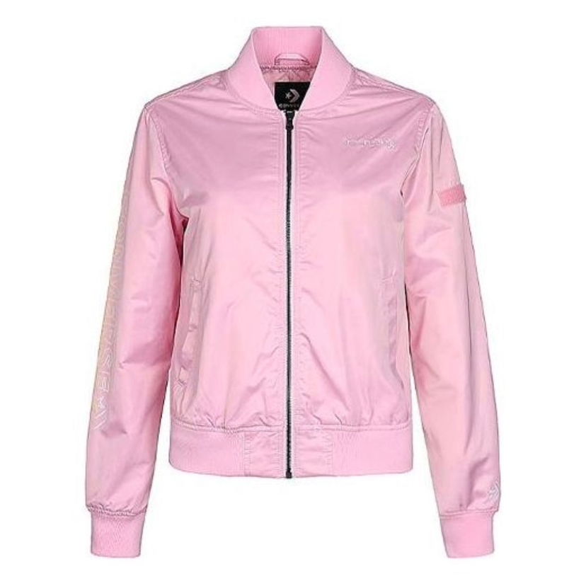Яке бомбър Converse Long Sleeve Bomber Jacket Розово | 10007768-A02