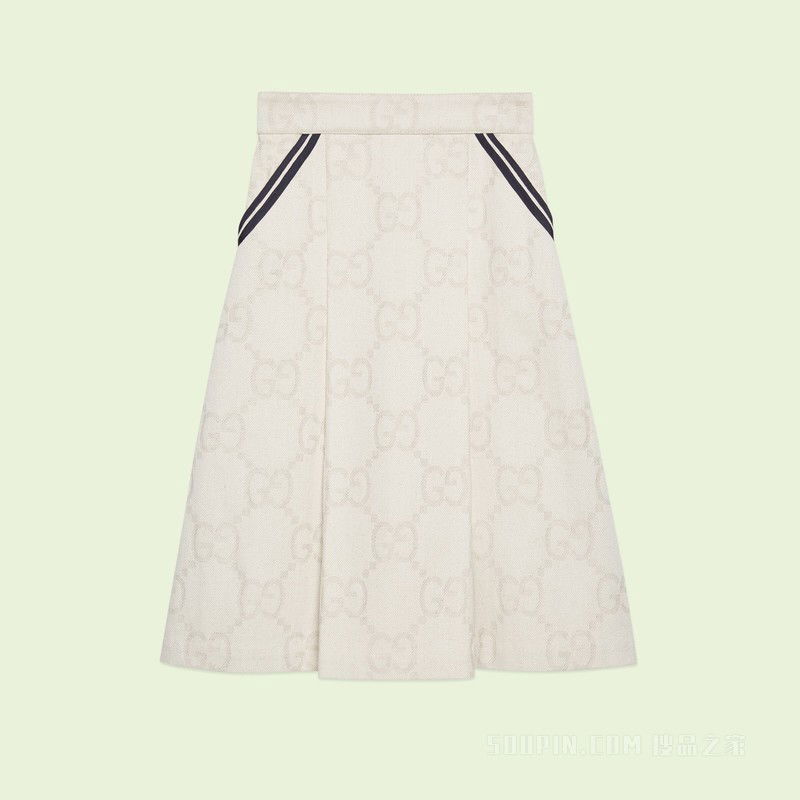 Пола Gucci Maxi GG Skirt White Бежово | 691847 XDBX2 9207