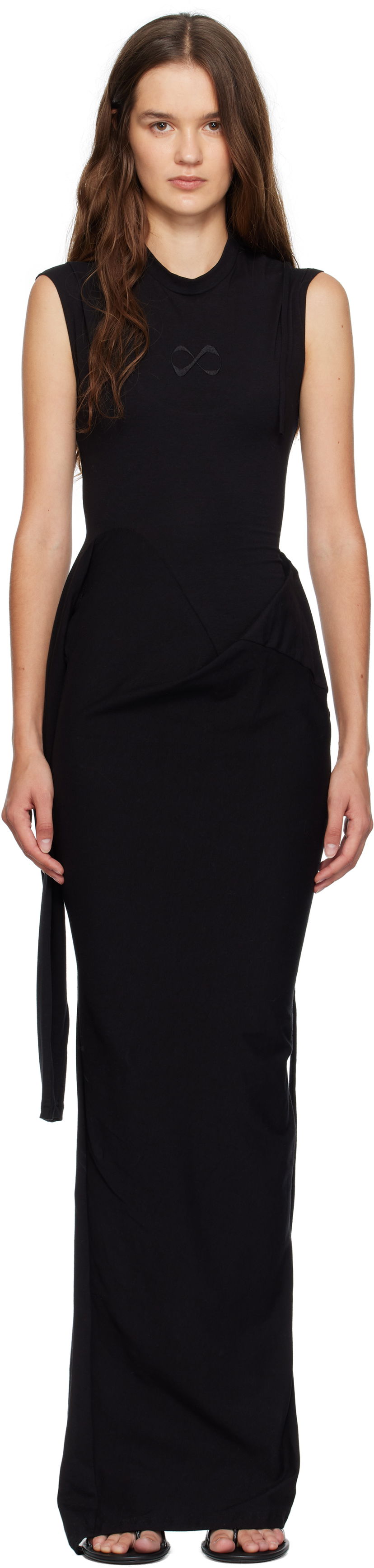Pокля Ottolinger Ottolinger Sleevy Maxi Dress Черно | 115-502315-01
