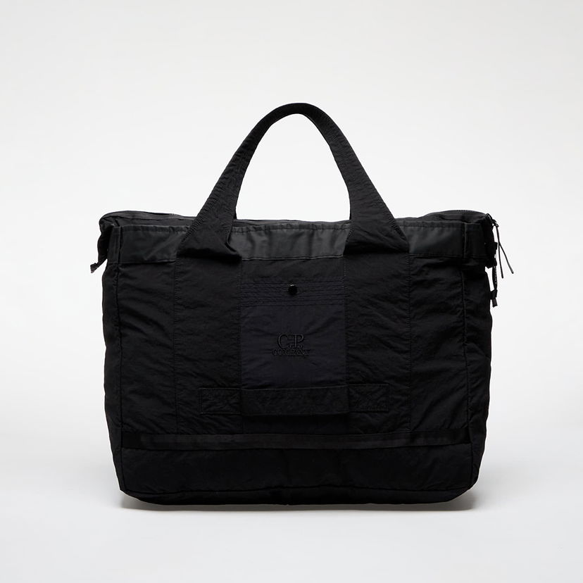 Голяма пазарска чанта C.P. Company Plain Paper Touch Duffel Bag Черно | 17CMAC208A110188G-999