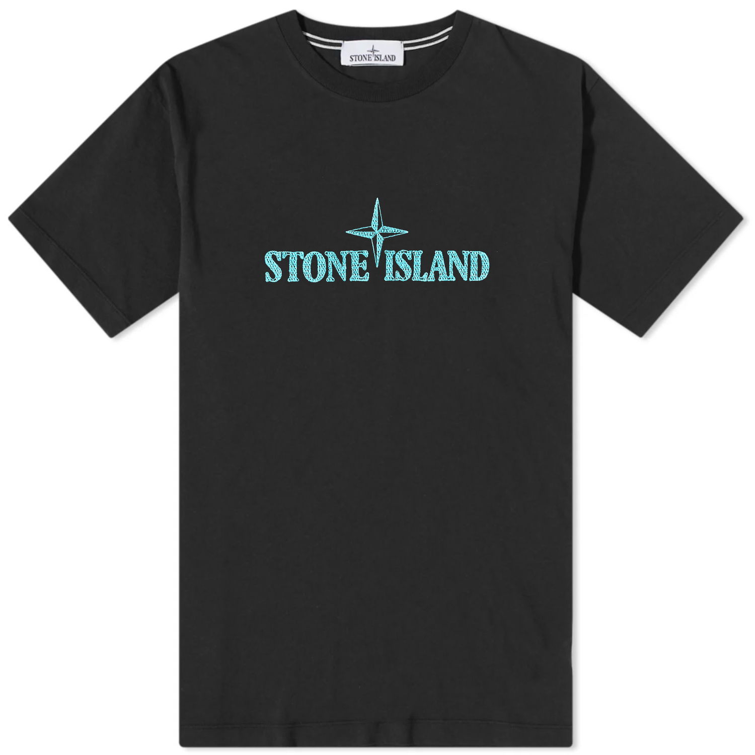 Тениска Stone Island Stitches Logo Sleeve Tee Черно | 781521579-V0029, 0