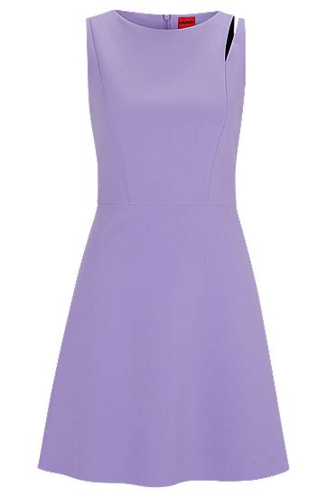 Mini Dress with Cut-Out Shoulder