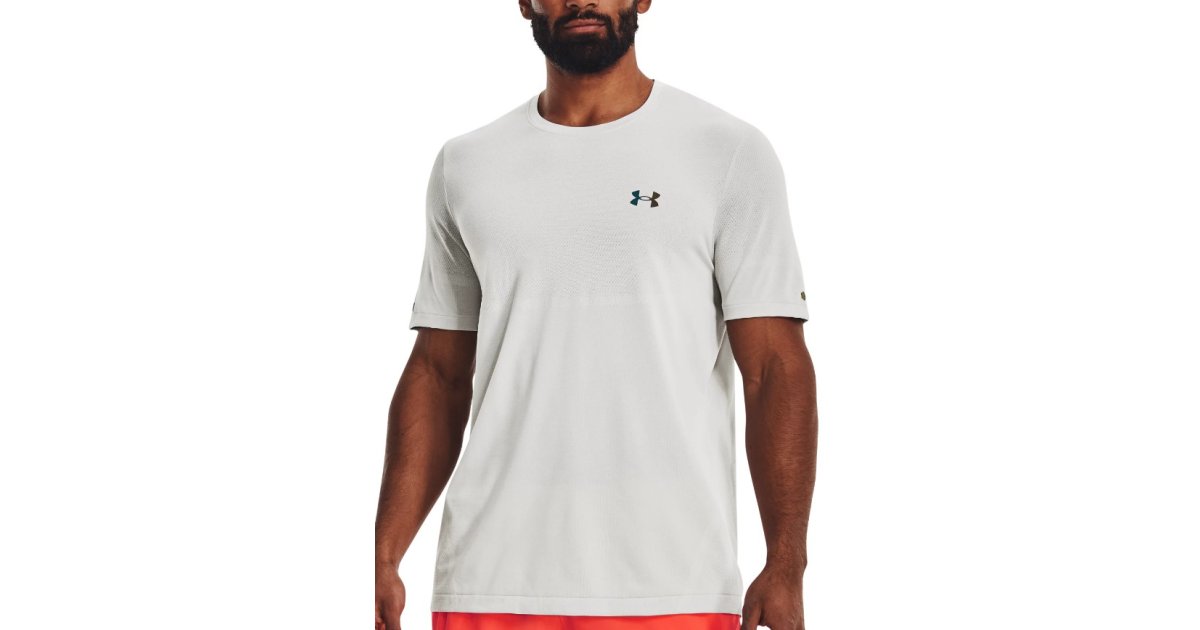 Тениска Under Armour Rush Seamless Legacy Tee Сиво | 1376781-100, 1