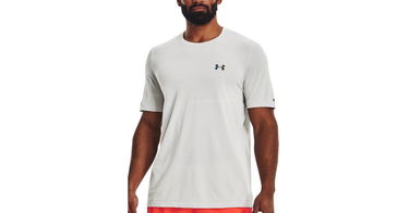 Тениска Under Armour Rush Seamless Legacy Tee Сиво | 1376781-100, 1