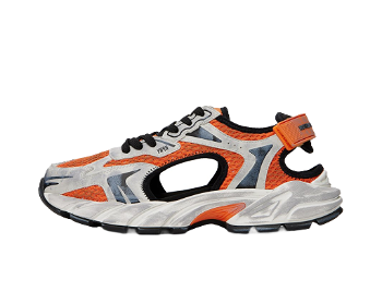 HERON PRESTON Block Stepper Sandals "Orange Gray" HMIA029F23FAB0022005