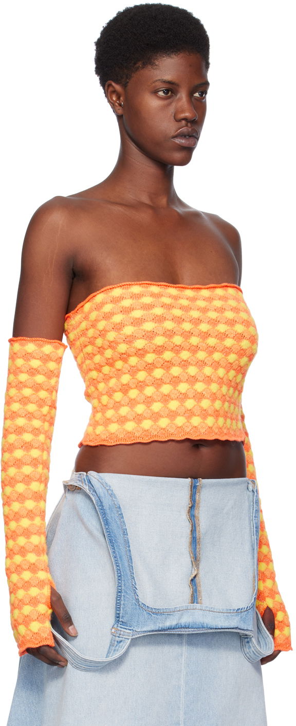 Съкратен топ ERL ERL Jacquard Tube Top Оранжево
 | ERL07N102, 1