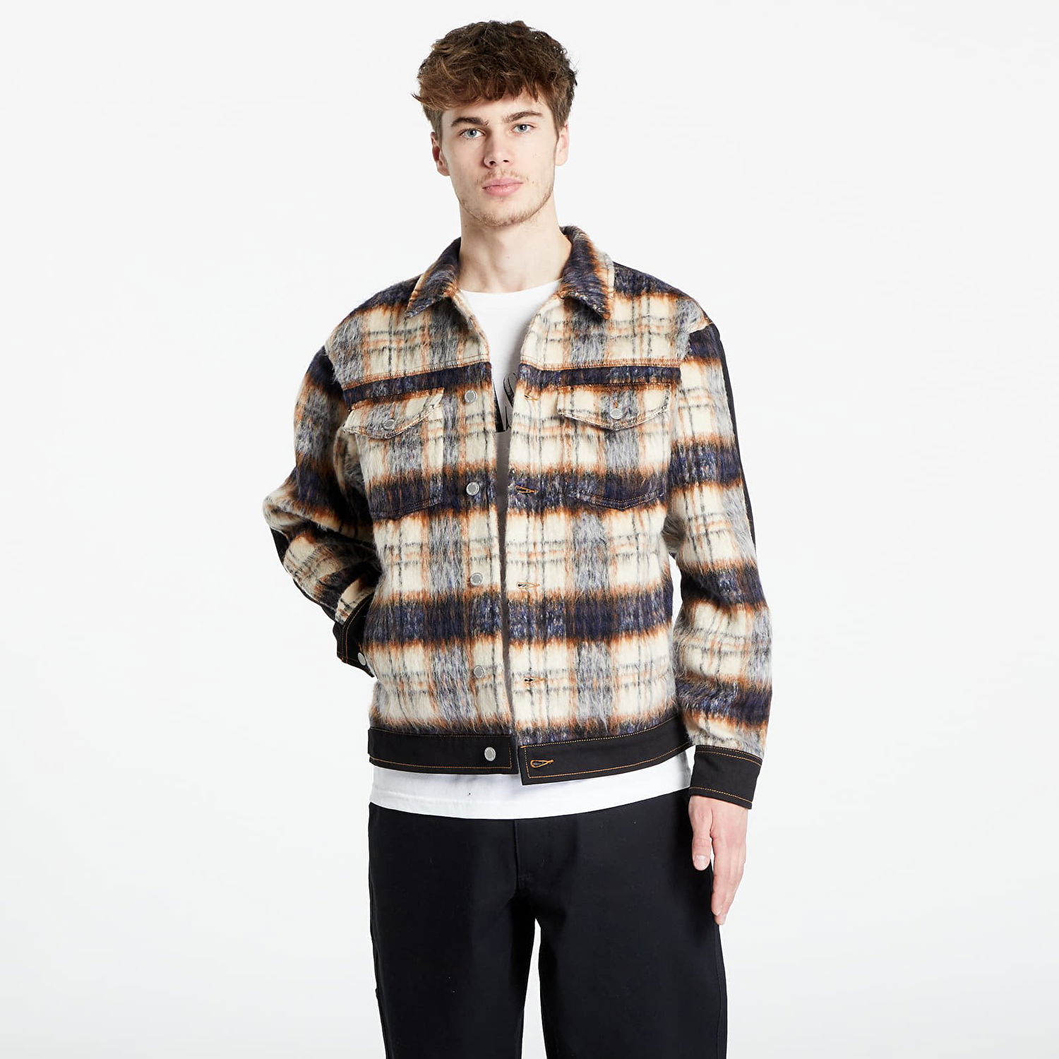 Яке Pleasures Mental Trucker Jacket Розово | P23W027 BLACK, 0