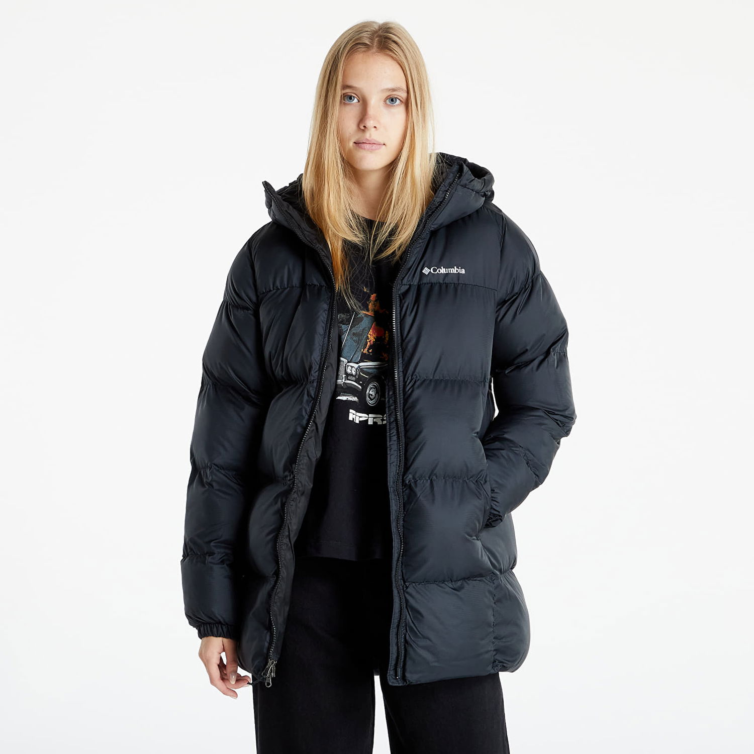 Яке Columbia Puffect™ Mid Hooded Jacket Черно | 1864791010, 0