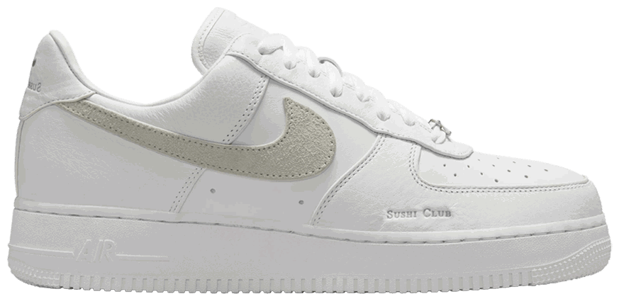Кецове и обувки Nike Sushi Club x Air Force 1 Low "White" Бяло | II6234-100, 1