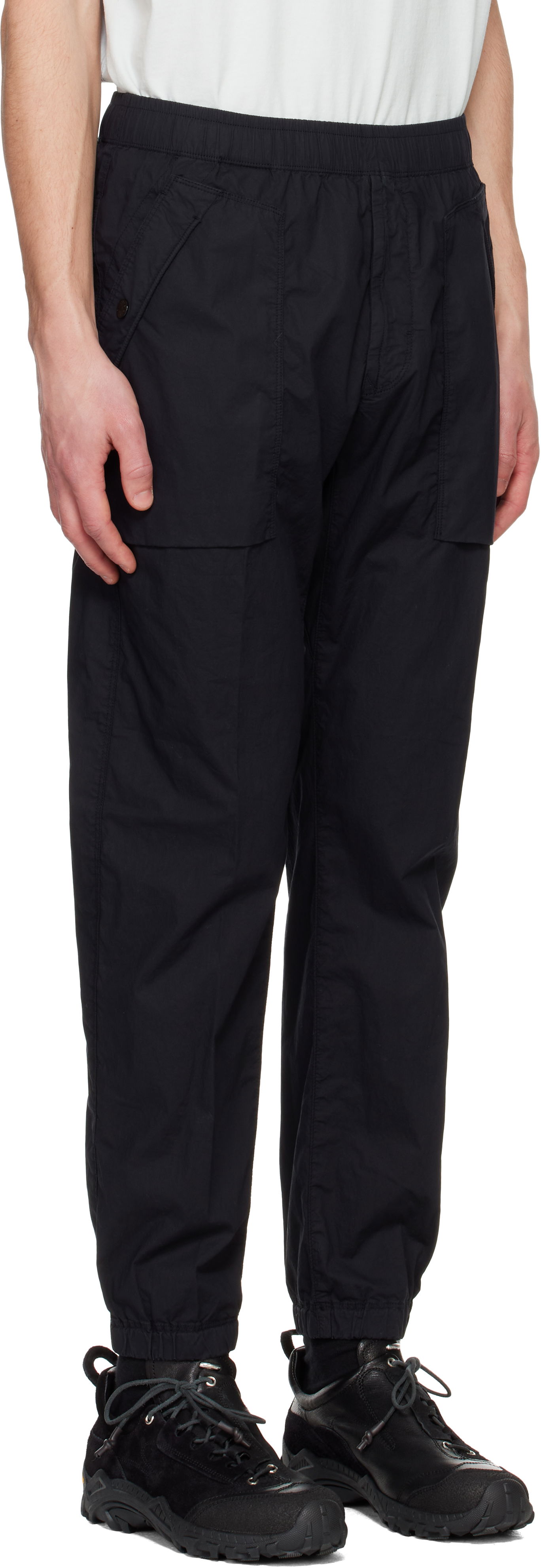 Карго панталони Stone Island Stone Island Stretch Cotton Tela Paracadute Sweatpants Черно | K1S15 3100017 S0003, 1
