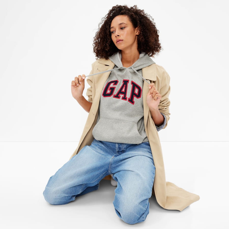 Суитчър GAP V- Heritage Po Hoodie Сиво | 463506-06, 0