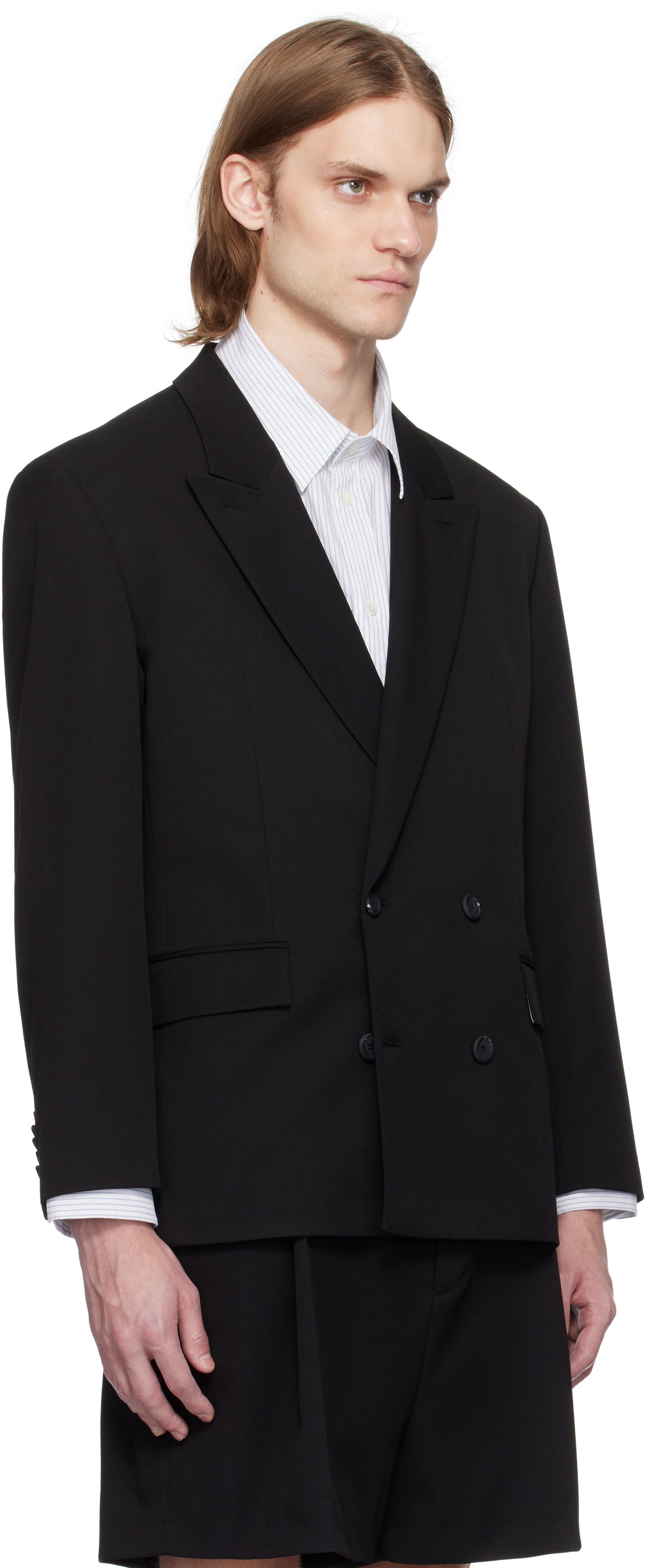 Яке BOSS Hugo Double-Breasted Blazer Черно | 50538053, 1